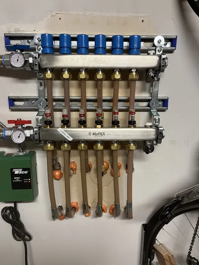 Plumber performing Gas Leak Detection at a residential property in Wichita